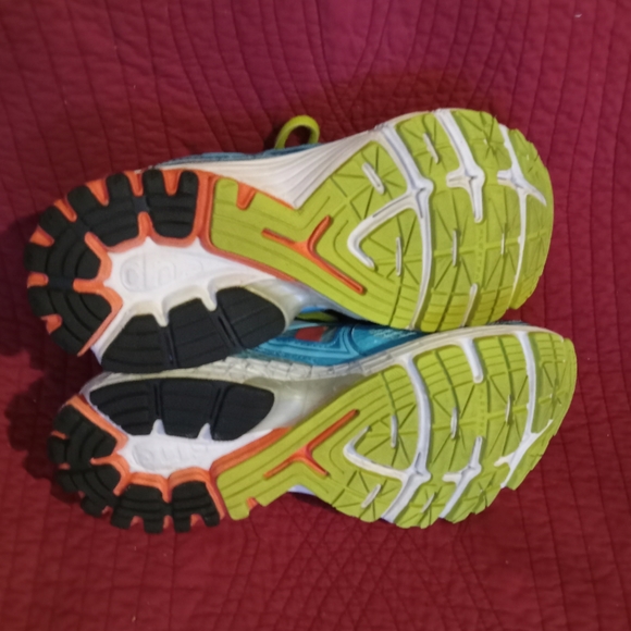 Brooks Ravenna 5 Women's 8.5 M Running Shoes. Aqua,Coral,Lime.       FF216 - Picture 9 of 9